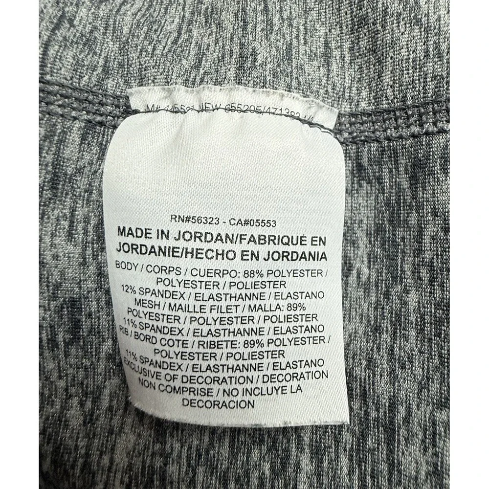 Nike XL Men's Long Sleeve Gray/Black Performance Training Top - Picture 12 of 13